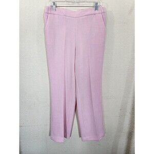 Kasper Women M Pants Tutu Pink NWT Stretch Crepe Straight Leg Career